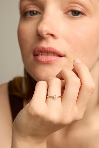 Bague - Or jaune 18 carats