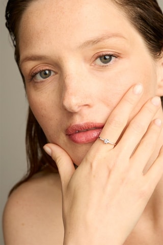 Bague - Or blanc 18 carats et diamants