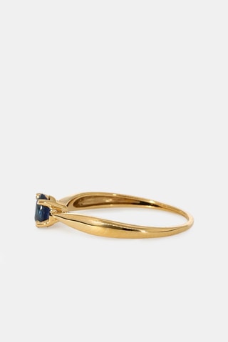 Bague - Or jaune 18 carats et saphir