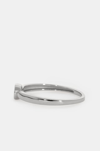 Bague - Or blanc 18 carats et diamant