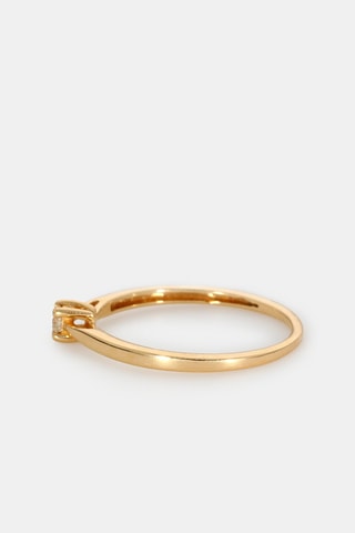 Bague - Or jaune 18 carats et diamant