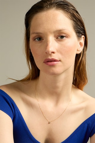 Collier - Or jaune 18 carats et diamant