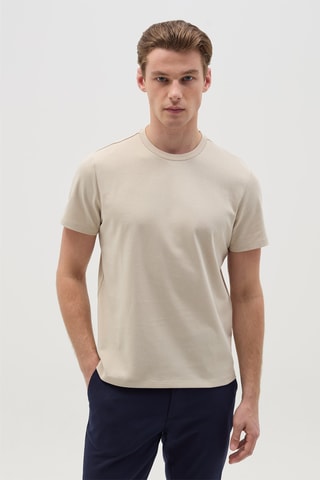 T-shirt regular - Bege