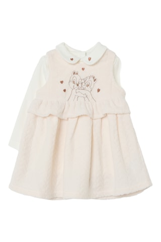 T-shirt e vestido - Bege