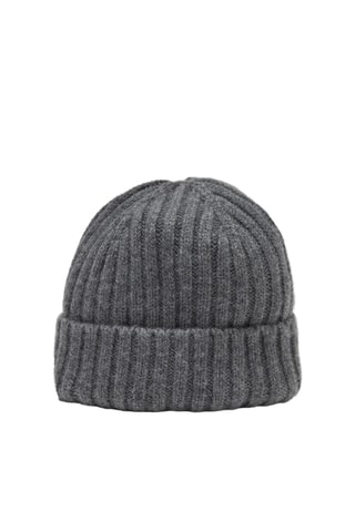 Gorro em caxemira - Cinzento