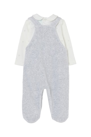 Jardineiras e sweat Winnie the Pooh Disney - Branco
