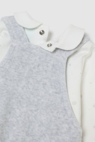 Jardineiras e sweat Winnie the Pooh Disney - Branco
