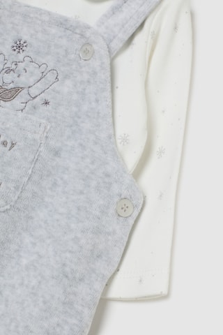 Jardineiras e sweat Winnie the Pooh Disney - Branco
