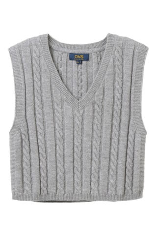 Camisola sem mangas - Cinzento
