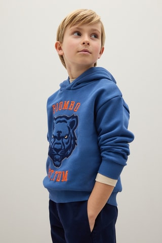 Sweat com capuz - Azul-marinho
