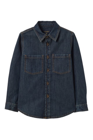 Camisa de ganga - Azul-escuro