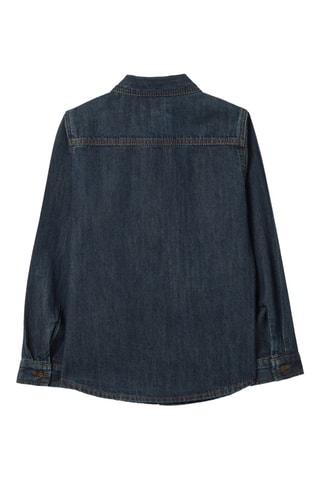 Camisa de ganga - Azul-escuro