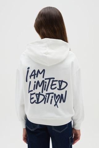 Sweat com capuz - Branco
