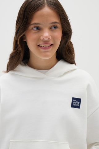 Sweat com capuz - Branco
