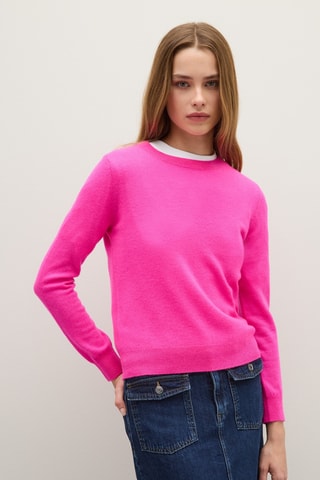 Camisola em lã - Rosa