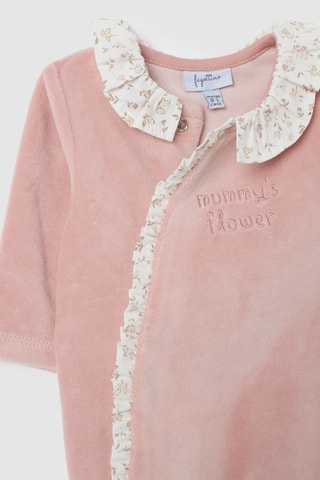 Babygro em veludo - Rosa