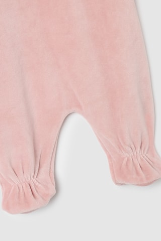 Babygro em veludo - Rosa
