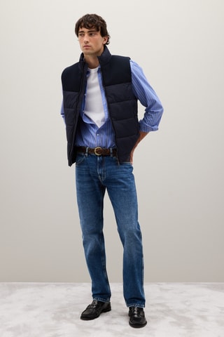 Camisola sem mangas - Azul-marinho