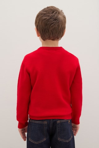 Camisola em lã - Vermelho