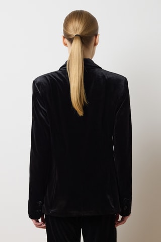 Blazer de veludo - Preto