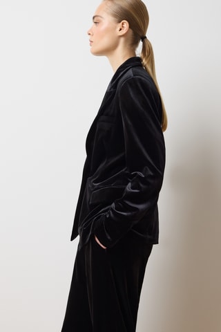 Blazer de veludo - Preto