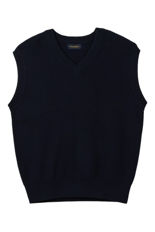 Camisola sem mangas - Azul-escuro