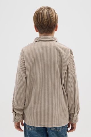 Camisa em veludo - Bege