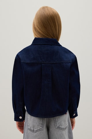Camisa de ganga - Azul-escuro