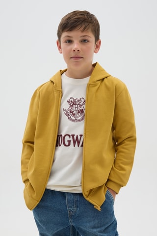 Sweat com capuz - Amarelo