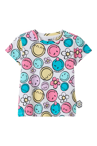 T-shirt Smiley World - Branco
