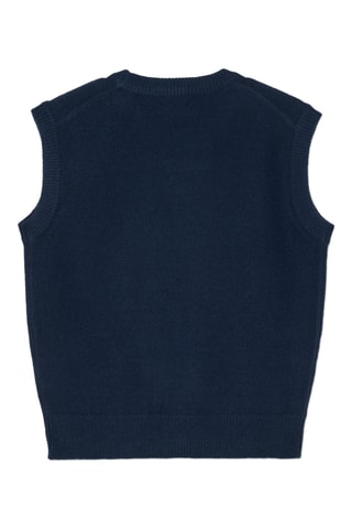 Camisola sem mangas - Azul-escuro