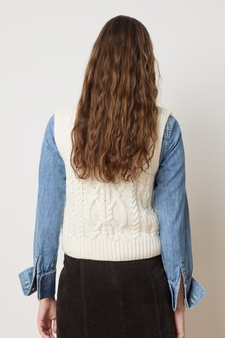 Camisola sem mangas - Branco