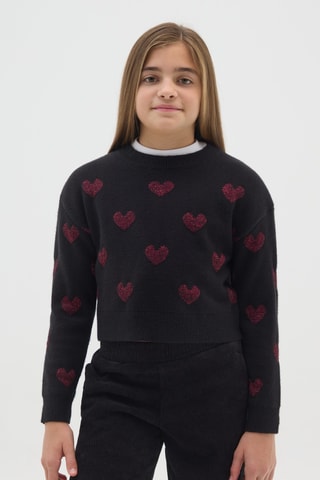 Camisola - Preto e vermelho