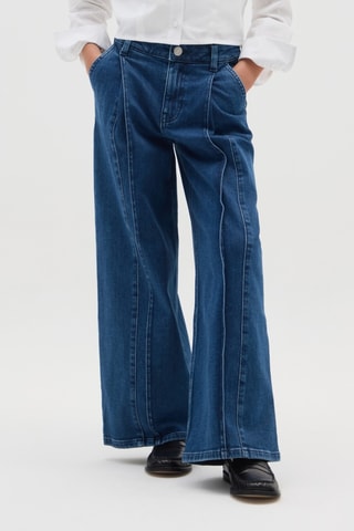 Calças de ganga wide legs - Azul