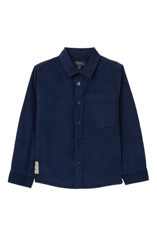 Camisa em veludo - Azul