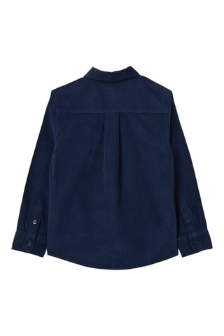 Camisa em veludo - Azul