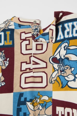 Sweat Tom e Jerry e calças de treino - Preto