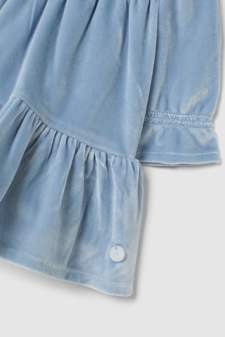 Vestido em veludo - Azul