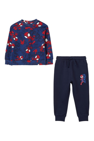 Camisola e calças de treino Homem-Aranha Os Vingadores Marvel - Azul e preto