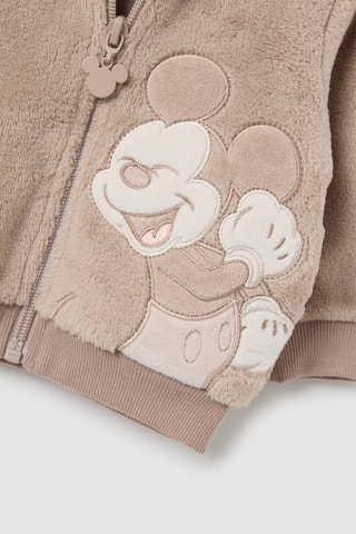 Sobretudo com capuz Mickey Disney - Bege