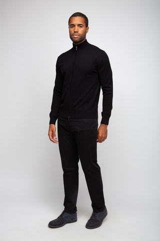 Gilet 95% coton et 5% cachemire - Noir