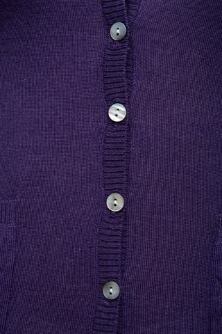 Gilet 35% cachemire, 35% soie et 30% laine - Violet