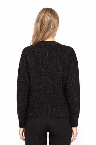Pull 100% laine - Col en V - Anthracite