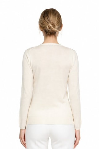 Gilet 35% cachemire, 35% soie et 30% laine - Beige