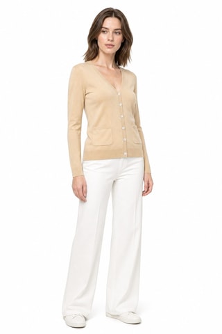 Gilet 35% cachemire, 35% soie et 30% laine - Nude