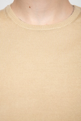 T-shirt 35% cachemire, 35% soie et 30% laine - Nude