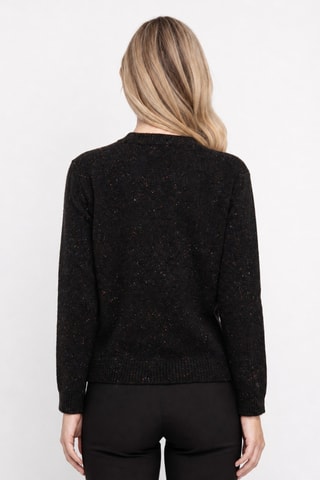 Pull 100% laine - Col rond - Noir