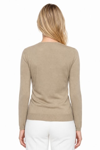 Gilet 35% cachemire, 35% soie et 30% laine - Gris