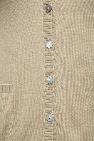 Gilet 35% cachemire, 35% soie et 30% laine - Gris