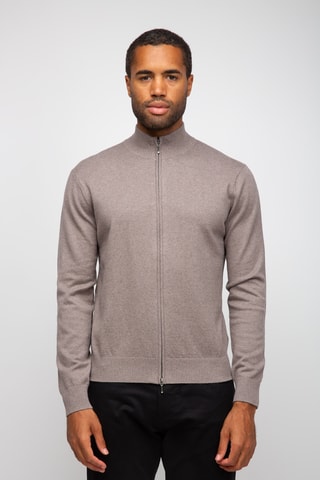 Gilet 95% coton et 5% cachemire - Beige